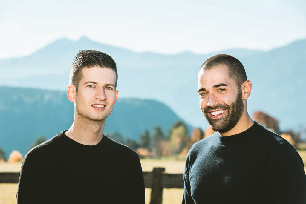 Simon und Axel, die Gründer von Monthea - Bio-Tee aus Südtirol